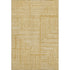 8' X 10' Gold And Ivory Geometric Washable Area Rug With UV Protection
