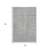 8' X 10' Gray And Ivory Geometric Washable Area Rug With UV Protection