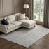 9' X 12' Gray And Ivory Geometric Washable Area Rug With UV Protection