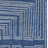 5' X 8' Navy Blue And Ivory Geometric Washable Area Rug With UV Protection