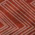 5' X 8' Red And Ivory Geometric Washable Area Rug With UV Protection