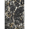 5' X 8' Black Ivory And Gold Striped Washable Area Rug With UV Protection