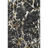 5' X 8' Black Ivory And Gold Striped Washable Area Rug With UV Protection
