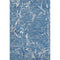 5' X 8' Blue Ivory And Gray Striped Washable Area Rug With UV Protection