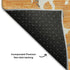 9' X 12' Orange Ivory And Gray Striped Washable Area Rug With UV Protection