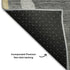 9' X 12' Black Gold And Ivory Abstract Washable Area Rug With UV Protection