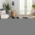 9' X 12' Black Gold And Ivory Abstract Washable Area Rug With UV Protection