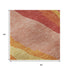 5' X 8' Blush Orange And Wheat Abstract Washable Area Rug With UV Protection