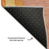 8' X 10' Blush Orange And Wheat Abstract Washable Area Rug With UV Protection