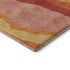 8' X 10' Blush Orange And Wheat Abstract Washable Area Rug With UV Protection