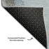 5' X 8' Blue And Gray Abstract Washable Area Rug With UV Protection