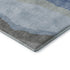 5' X 8' Blue And Gray Abstract Washable Area Rug With UV Protection