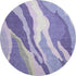 8' Purple Ivory And Gray Abstract Washable Round Rug With UV Protection