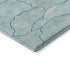 8' X 10' Aqua Teal And Ivory Abstract Washable Area Rug With UV Protection