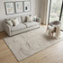5' X 8' Beige Taupe And Ivory Abstract Washable Area Rug With UV Protection