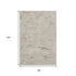 8' X 10' Beige Taupe And Ivory Abstract Washable Area Rug With UV Protection