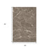 5' X 8' Brown Beige And Ivory Abstract Washable Area Rug With UV Protection