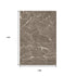 9' X 12' Brown Beige And Ivory Abstract Washable Area Rug With UV Protection