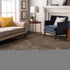 9' X 12' Brown Beige And Ivory Abstract Washable Area Rug With UV Protection