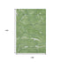 9' X 12' Green Ivory And Navy Blue Abstract Washable Area Rug With UV Protection