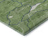 9' X 12' Green Ivory And Navy Blue Abstract Washable Area Rug With UV Protection