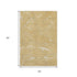 5' X 8' Gold Ivory And Gray Abstract Washable Area Rug With UV Protection