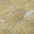 5' X 8' Gold Ivory And Gray Abstract Washable Area Rug With UV Protection
