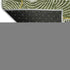 8' X 10' Olive Green Ivory And Gold Abstract Washable Area Rug With UV Protection