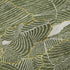 8' X 10' Olive Green Ivory And Gold Abstract Washable Area Rug With UV Protection