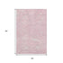 5' X 8' Pink Gray And Ivory Abstract Washable Area Rug With UV Protection
