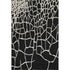 5' X 8' Black And Ivory Abstract Geometric Washable Area Rug With UV Protection