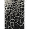 8' X 10' Black And Ivory Abstract Geometric Washable Area Rug With UV Protection