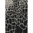 8' X 10' Black And Ivory Abstract Geometric Washable Area Rug With UV Protection