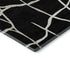 8' X 10' Black And Ivory Abstract Geometric Washable Area Rug With UV Protection