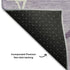 8' Lavender And Ivory Abstract Geometric Washable Round Rug With UV Protection