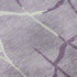 8' Lavender And Ivory Abstract Geometric Washable Round Rug With UV Protection
