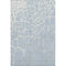 5' X 8' Sky Blue Ivory And Gray Abstract Geometric Washable Area Rug With UV Protection