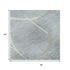 8' X 10' Sky Blue Ivory And Gray Abstract Geometric Washable Area Rug With UV Protection