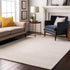 9' X 12' Gold Ivory And Gray Abstract Washable Area Rug With UV Protection