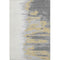 9' X 12' Gray Gold And Ivory Abstract Washable Area Rug With UV Protection