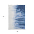 5' X 8' Navy Blue And Ivory Abstract Washable Area Rug With UV Protection