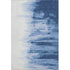 9' X 12' Navy Blue And Ivory Abstract Washable Area Rug With UV Protection