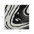 5' X 8' Black Ivory And Gray Abstract Washable Area Rug With UV Protection