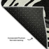5' X 8' Black Ivory And Gray Abstract Washable Area Rug With UV Protection