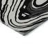 5' X 8' Black Ivory And Gray Abstract Washable Area Rug With UV Protection