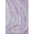 5' X 8' Lavender Mint Green And Sky Blue Abstract Washable Area Rug With UV Protection