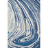 5' X 8' Navy Blue Ivory And Beige Abstract Washable Area Rug With UV Protection