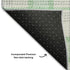 9' X 12' Aqua Ivory And Green Plaid Washable Area Rug With UV Protection