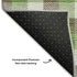 5' X 8' Brown Ivory And Green Plaid Washable Area Rug With UV Protection