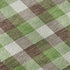 5' X 8' Brown Ivory And Green Plaid Washable Area Rug With UV Protection